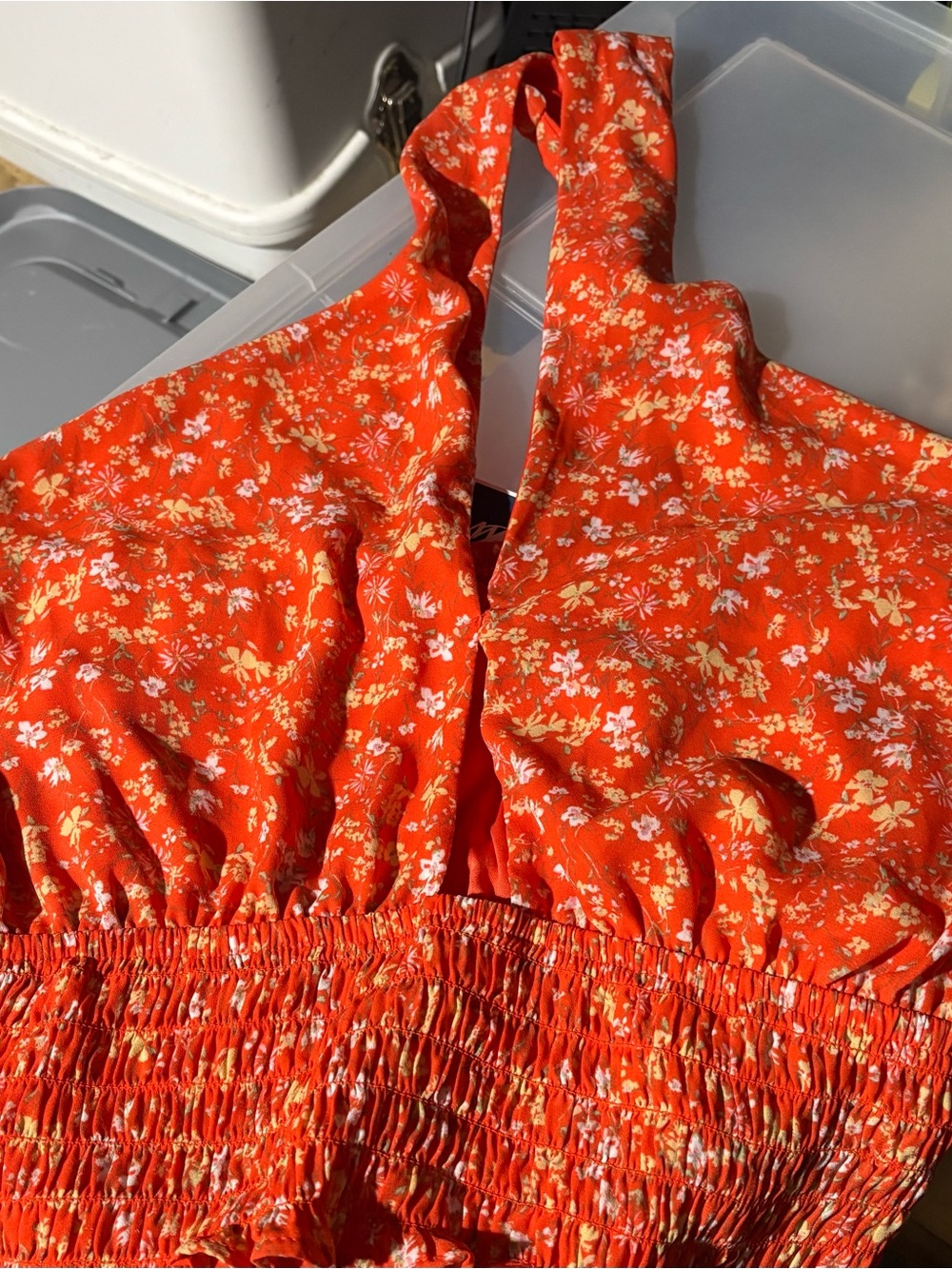 Ladies lined halter, size large